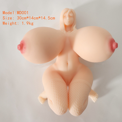 Bộ ngực khổng lồ CE RoHS Nam Masterbation Doll Silicone Mini Love Doll