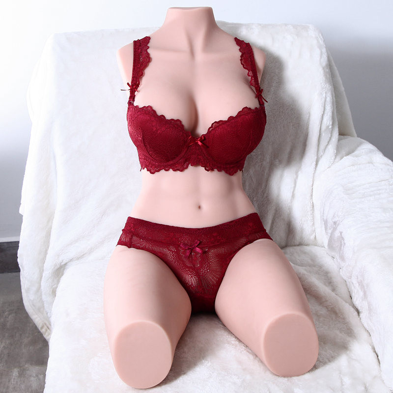 Chiều dài 83cm Một nửa Kích thước Búp bê Tình dục Thịt người lớn Thực tế Âm hộ Vặn lưng