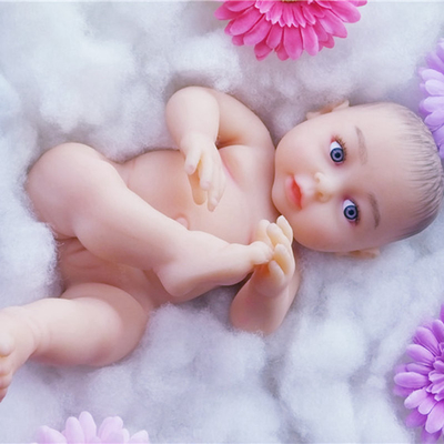 Sống động như thật Cô gái tái sinh 39cm Búp bê đồ chơi trẻ em Tóc vẽ tay